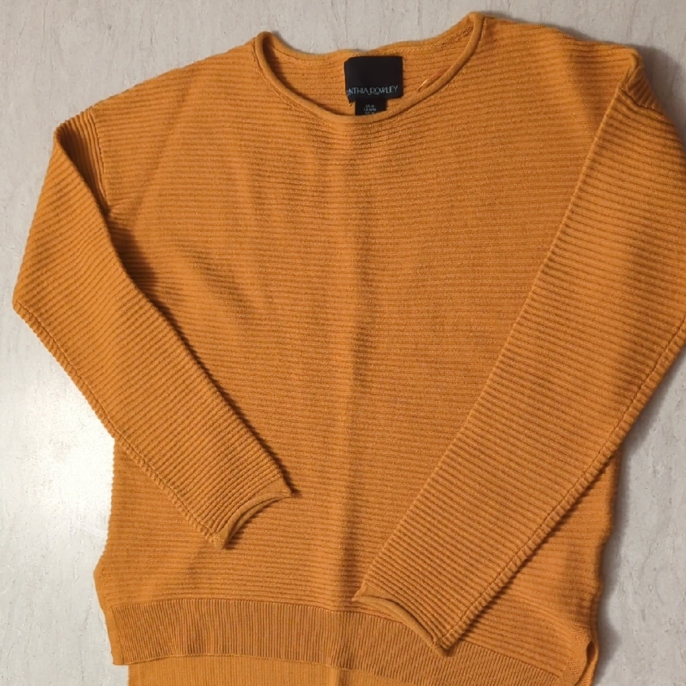 Cynthia Rowley Ribbed Crewneck Sweater